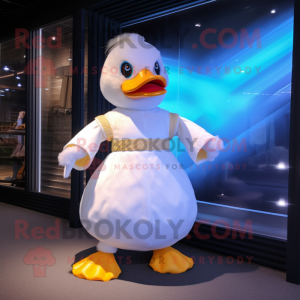 White Duck maskot kostume...