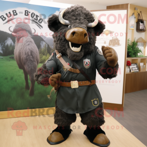 Black Bison maskot kostyme...