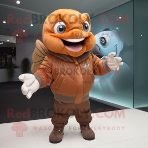 Brown Goldfish mascotte...