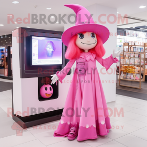 Pink Witch maskot...