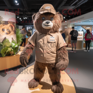 Brown Sloth Bear mascotte...