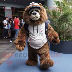 Brown Sloth Bear mascotte...