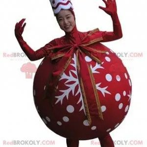 Giant red Christmas tree ball mascot - Redbrokoly.com