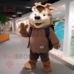 Brown Wild Boar mascotte...