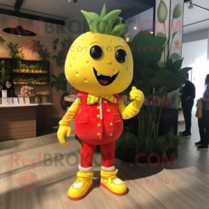 Yellow Strawberry mascotte...