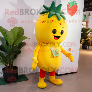 Yellow Strawberry mascotte...