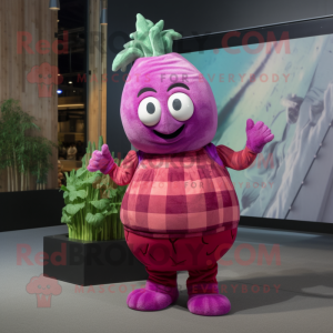 Magenta majroe maskot...