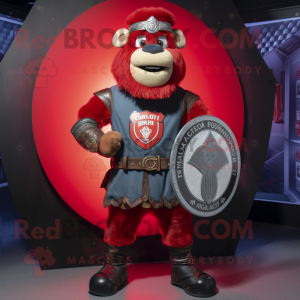 Red Celtic Shield maskot...