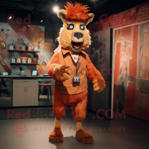 Rust Llama maskot drakt...