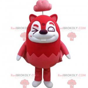 Esquilo voador mascote castor vermelho - Redbrokoly.com