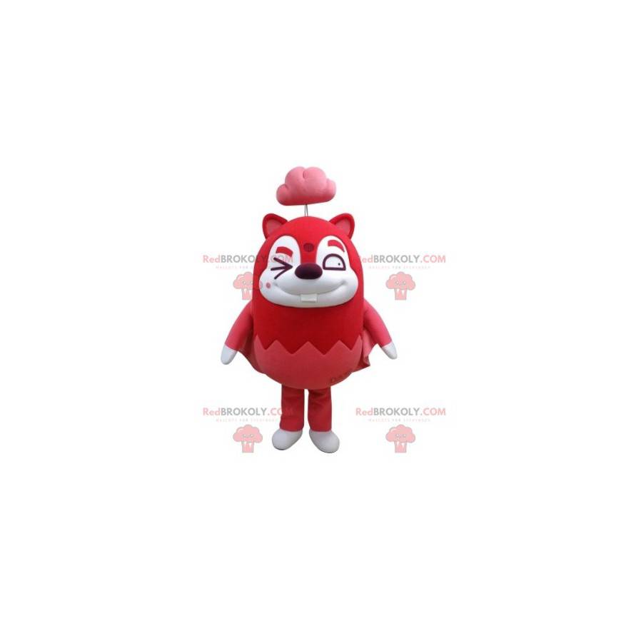 Flying squirrel red beaver mascot - Redbrokoly.com