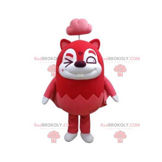 Esquilo voador mascote castor vermelho - Redbrokoly.com