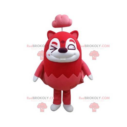 Flying squirrel red beaver mascot - Redbrokoly.com