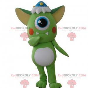 Mascota alienígena verde cíclope - Redbrokoly.com