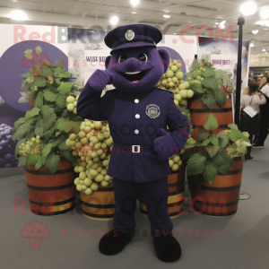 Navy Grape mascotte kostuum...