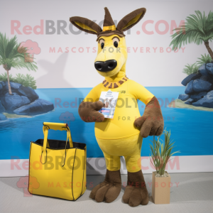 Yellow Donkey mascotte...