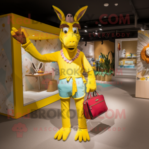 Yellow Donkey mascotte...