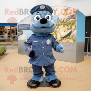 Sky Blue Navy Seal maskot...