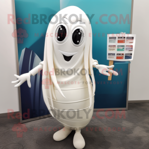 White Squid mascotte...