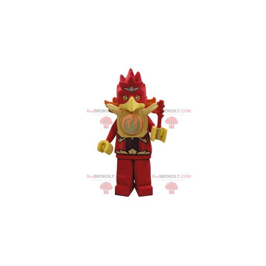 Lego mascot bird red and yellow eagle - Redbrokoly.com