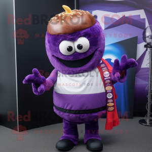 Purple Burgers mascotte...