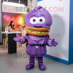 Purple Burgers Maskottchen...