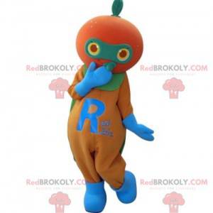 Giant orange mandarin mascot - Redbrokoly.com
