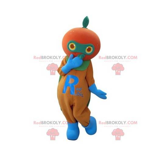 Kæmpe orange mandarin maskot - Redbrokoly.com