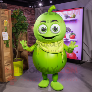 Lime Green Grape maskot...