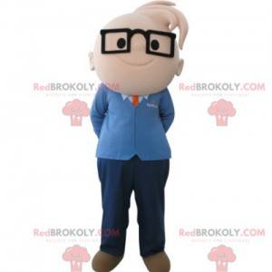 Boy mascot with glasses. Engineer mascot - Redbrokoly.com