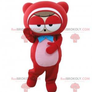 Very funny red teddy bear mascot - Redbrokoly.com