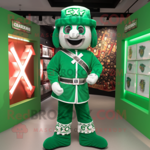 Green Celtic Cross mascotte...
