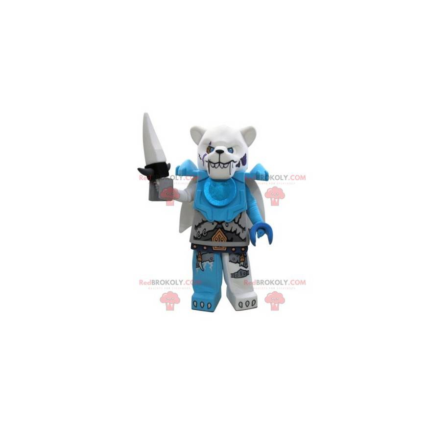 Lego mascot polar bear looking nasty - Redbrokoly.com