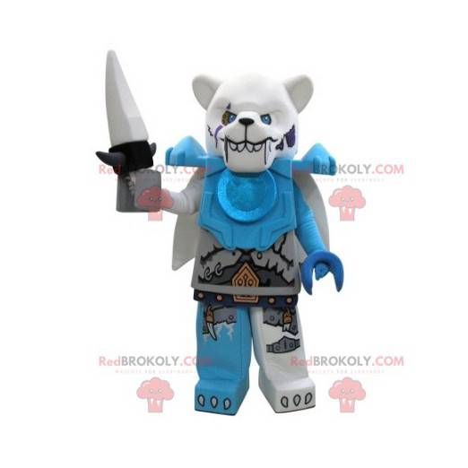 Lego mascot polar bear looking nasty - Redbrokoly.com