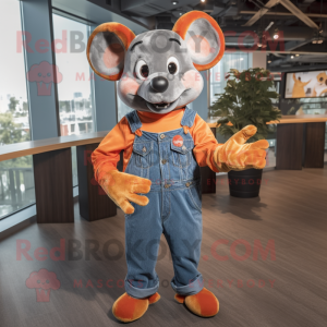 Orange Mouse mascotte...