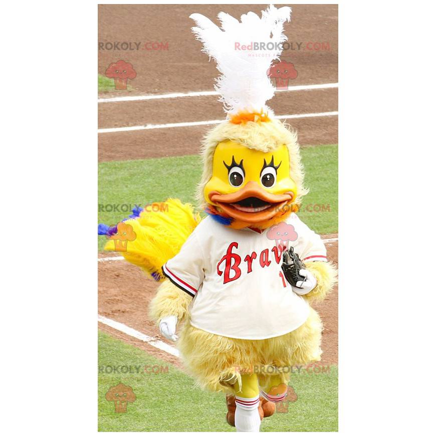 Chick yellow duck mascot - Redbrokoly.com