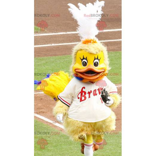 Chick yellow duck mascot - Redbrokoly.com