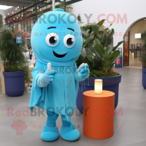 Cyan Scented Candle maskot...