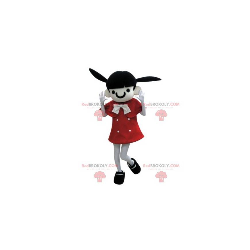 Braunes Mädchenmaskottchen mit Eselsohren - Redbrokoly.com