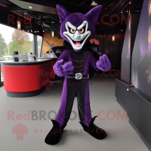 Purple Vampire maskot...
