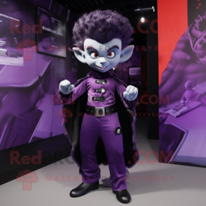 Purple Vampire maskot...