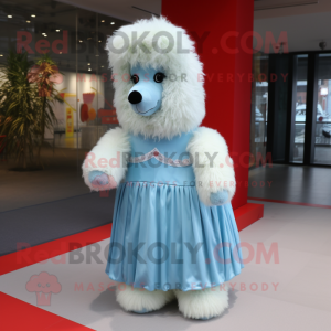 Sky Blue Alpaca mascotte...