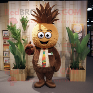 Brown Pineapple mascotte...