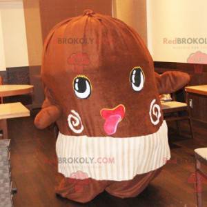 Gigantisk kakaobønne maskot - Redbrokoly.com