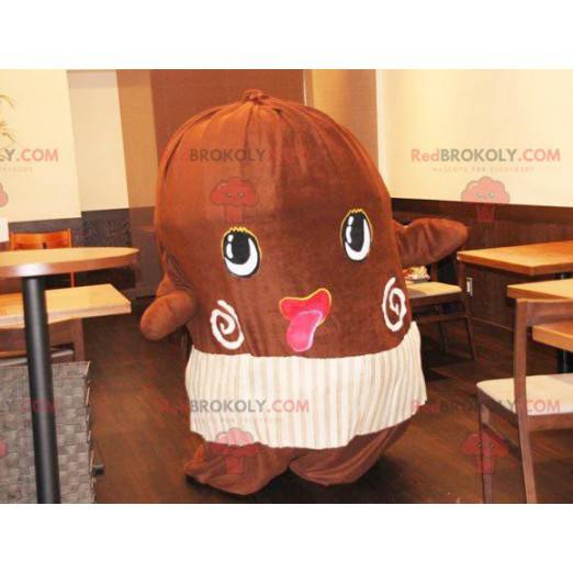 Gigantisk kakaobønne maskot - Redbrokoly.com