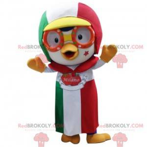 Bird mascot with a cap and apron - Redbrokoly.com