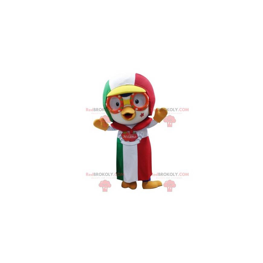 Vogelmaskottchen mit Mütze und Schürze - Redbrokoly.com