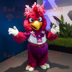 Magenta Roosters maskot...