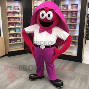 Magenta hestesko maskot...