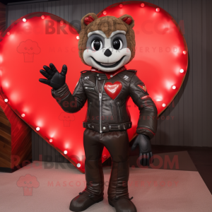 Red Heart mascotte kostuum...